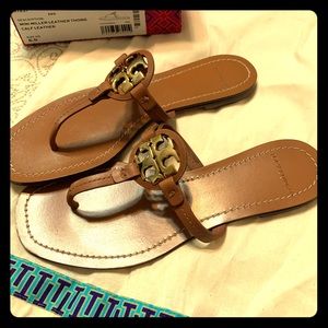 Tory Burch Mini Miller Leather Thong